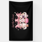 Spooky en lieve Schattigee heksenkat Oversized T-s Spandoek (Verticaal)