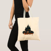 Spooky en stijlvolle Halloween Canvas tas (Voorkant (product))