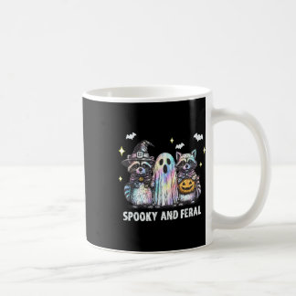 Spooky en wilde wasbeer Halloween wasbeer geest T Koffiemok