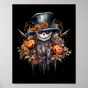 Spooky enge Halloween Ghost Poster