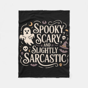 Spooky enge licht sarcastische spook T-shirt Fleece Deken