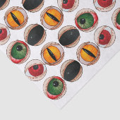Spooky enge zombie gothische ogen halloween zwart tissuepapier (Detail)