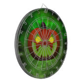 Spooky Evil Halloween Pumpkin Dartbord (Voorkant Links)