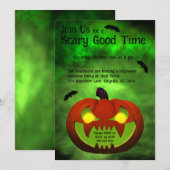 Spooky Evil Halloween Pumpkin Kaart (Voorkant / Achterkant)