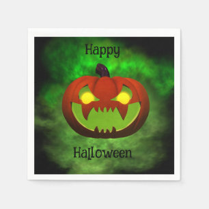 Spooky Evil Halloween Pumpkin Servet