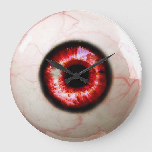 Spooky Eyeball Grote Klok (Voorkant)
