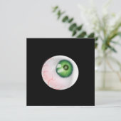Spooky Eyeball Halloween Party Kaart (Staand voorkant)