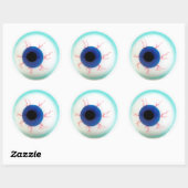 Spooky Eyeball Ronde Sticker (Vel)