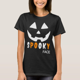 Spooky Face Halloween T-shirt