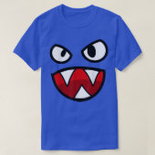 Spooky Face, Scary Angry Face Pointy Teeth T-shirt (Design voorkant)