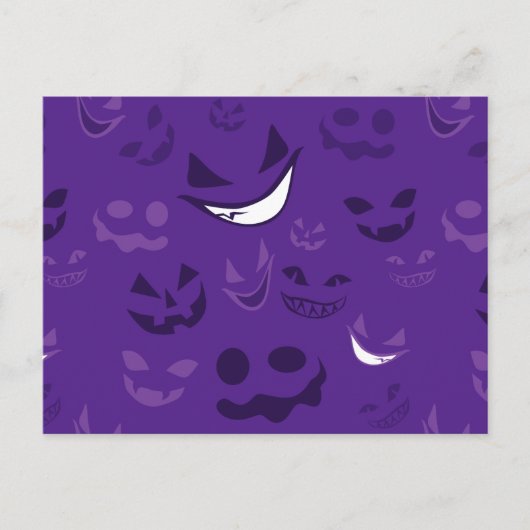 Spooky Faces Briefkaart (Voorkant)