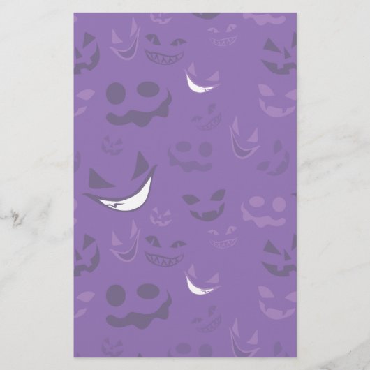 Spooky Faces Briefpapier (Voorkant)