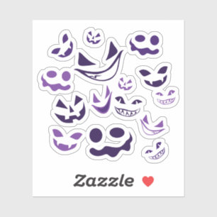 Spooky Faces Sticker
