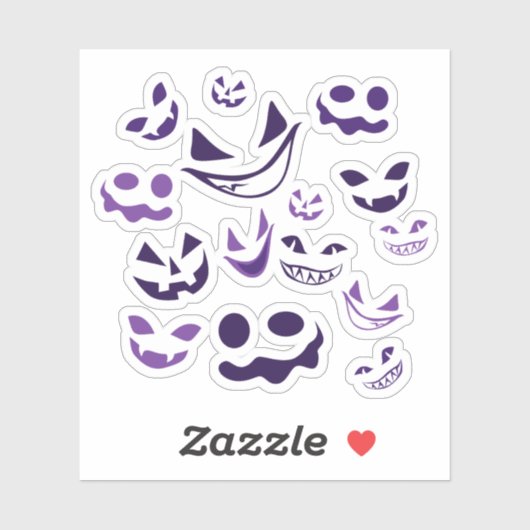 Spooky Faces Sticker (Vel)