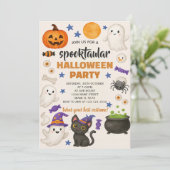 Spooky Fair Theme Kaart (Staand voorkant)