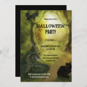 Spooky Fantasy Forest Halloween Party Uitnodiging (Voorkant / Achterkant)