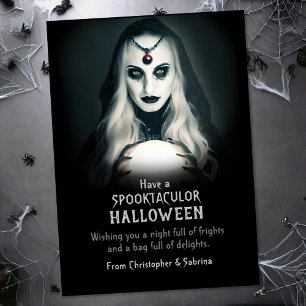 Spooky Fortune Teller Halloween Groet Feestdagenkaart