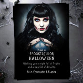 Spooky Fortune Teller Halloween Groet Feestdagenkaart