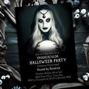 Spooky Fortune Teller Halloween Kostuum Party Kaart