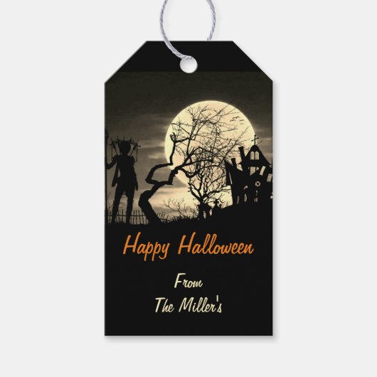 Spooky Full Moon Cadeaulabel (Voorkant)