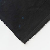 Spooky Full Moon Night Design Fleece Deken (Hoek)