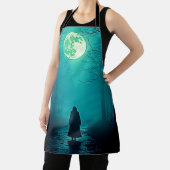 Spooky Full Moon Night Design Schort (Insitu)