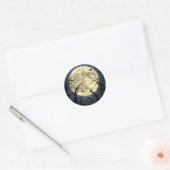 Spooky Full Moon Ronde Sticker (Envelop)