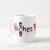 Spooky Fun: 'Go Witches' Halloween 🧙‍♀️🎃 Koffiemok (Voorkant links)