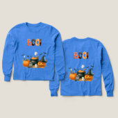 Spooky Fun Halloween BOO Kinder T-shirt met spoken (Voorkant /achterkant)