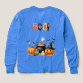 Spooky Fun Halloween BOO Kinder T-shirt met spoken (Achterkant)