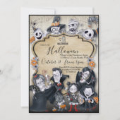 Spooky Fun Halloween Feestuitnodiging Kaart (Voorkant)