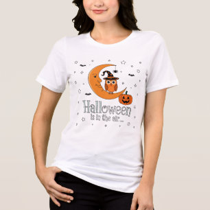 Spooky Fun: Halloween-magie vult de lucht Tri-Blend Shirt