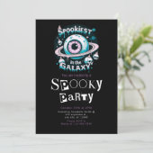 Spooky Galaxy Modern Minimalistisch Halloween Kaart (Staand voorkant)