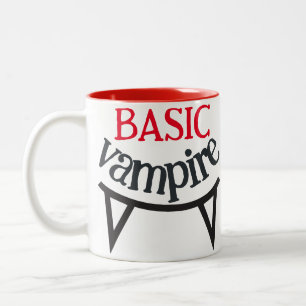 Spooky Gelukkig Halloween feest Basic vampier tand Tweekleurige Koffiemok