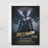 Spooky Ghost Adult Halloween Party Kaart (Voorkant)