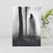 Spooky Ghost Bedankkaart (Staand voorkant)