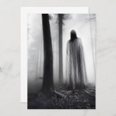 Spooky Ghost Bedankkaart (Voorkant / Achterkant)