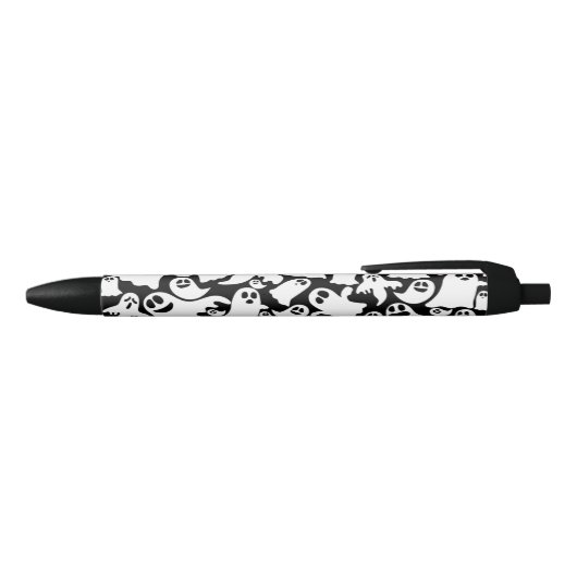 Spooky Ghost Black Balpen Zwarte Inkt Pen (Bovenkant)