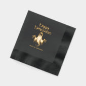 Spooky Ghost Black Halloween Party Folie Servetten (Links)