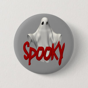 Spooky Ghost-Buttonnen Ronde Button 5,7 Cm