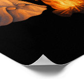 Spooky Ghost Campfire Night Forest Art - Halloween Poster (Hoek)