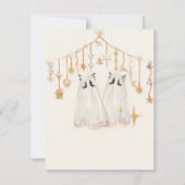 Spooky Ghost Cat-kerstkaart Feestdagenkaart (Voorkant)