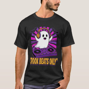 Spooky Ghost DJ Halloween Beats Ontwerp_1 T-shirt