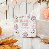 Spooky Ghost Eerste Verjaardag Bedankt Bedankjes Labels