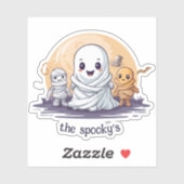 Spooky Ghost Family Sticker (Vel)