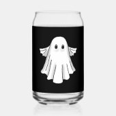 Spooky Ghost Halloween Blikvorm Glas (Achterkant)