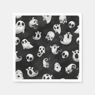 Spooky Ghost Halloween Party Papieren servetten