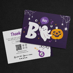 Spooky Ghost Halloween Small Business Bedankt