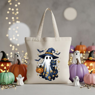 Spooky Ghost Halloween Snoep Canvas tas Halloween