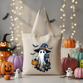 Spooky Ghost Halloween Snoep Canvas tas Halloween